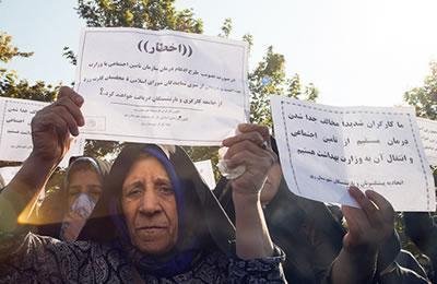 إيران: احتجاج النساء العاملات على القانون المعادي للعمال
