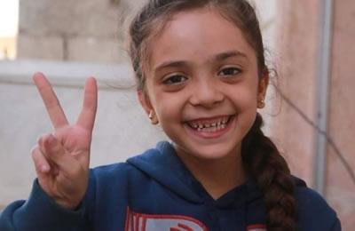 بنت في السابع من العمر رمزة مدينة حلب الصامدة