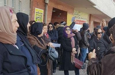 مشاركة واسعة من قبل المعلمات في الاحتجاجات في أكثر من 20 مدينة