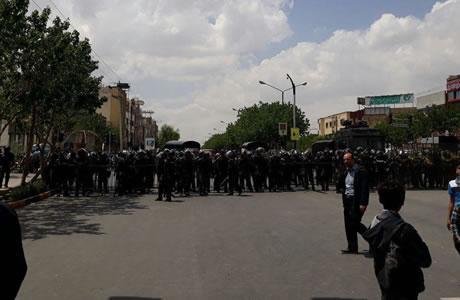 إيران:  إعتداء على امرأتين بالضرب المبرح في مظاهرات المزارعين بمدينة اصفهان