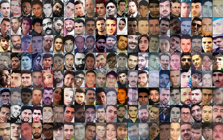 لبعض شهداء انتفاضة نوفمبر 2019 - من قسم مراقبة حقوق الإنسان في إيران