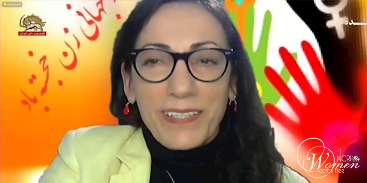 زينت ميرهاشمي رئيسة تحرير صحيفة «نبرد خلق» عضوة اللجنة المركزية لمنظمة فدائي خلق وعضو المجلس الوطني للمقاومة الإيرانية