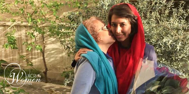 ترحيب راحلة أحمدي بـ "صبا" عندما جاءت في إجازة قصيرة لمدة أسبوع