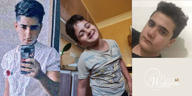 ضحايا أبرياء في إيزه من اليسار ، أرتين رحماني ، كيان بيرفالاك ، سبهر مقصودي