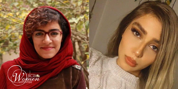 من اليمين فرنوش فرزان وزهرة علي أكبري جم