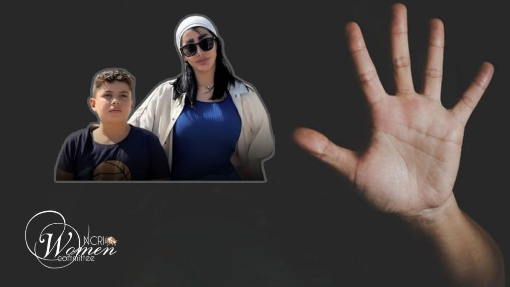 صفا مصطفى زاده وابنهما دانيال عليزاده 