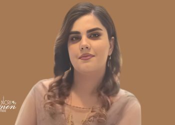 كلالة محمودي آذر، البالغة من العمر 26 عامًا ومن أهالي مدينة مهاباد