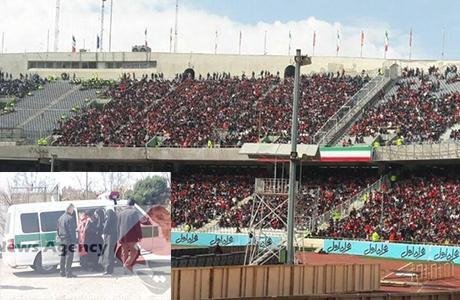 Iran Women arrested enter stadium