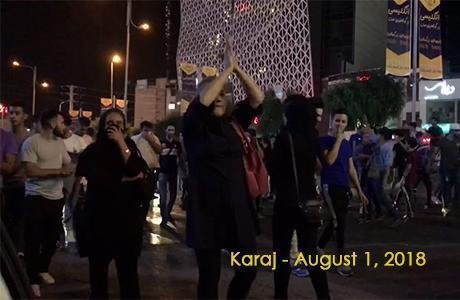 زنان شجاع ایران در کرج و سایر شهرهای ایران دست به اعتراض زدند