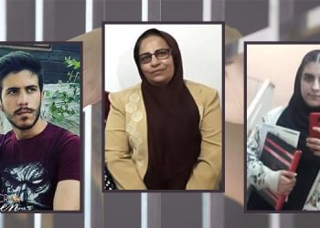 یک ‌مادر زندانی و فرزندانش زندانیان سیاسی در زندان قرچک