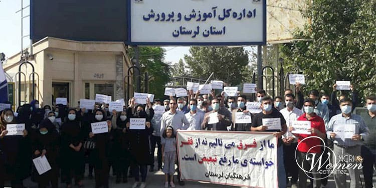 اعتراض هماهنگ معلمین در تهران، فارس، خوزستان و لرستان با شرکت برجسته زنان