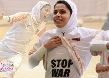 مهسا کمالی ملی پوش فوتسال ایران به دلیل مخالفت با جنگ از تیم ملی حذف