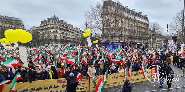 تظاهرات پاریس اتحاد علیه دیکتاتوری، همبستگی با انقلاب دموکراتیک مردم ایران
