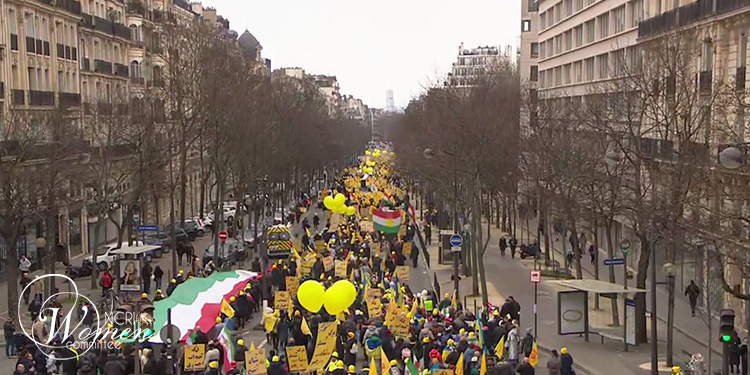 تظاهرات پاریس اتحاد علیه دیکتاتوری، همبستگی با انقلاب دموکراتیک مردم ایران