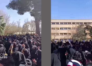 ادامه اعتراضات دانشجویان در دانشگاههای ایران؛ لگدمال کردن عکس خامنه‌ای در دانشگاه خواجه نصیر