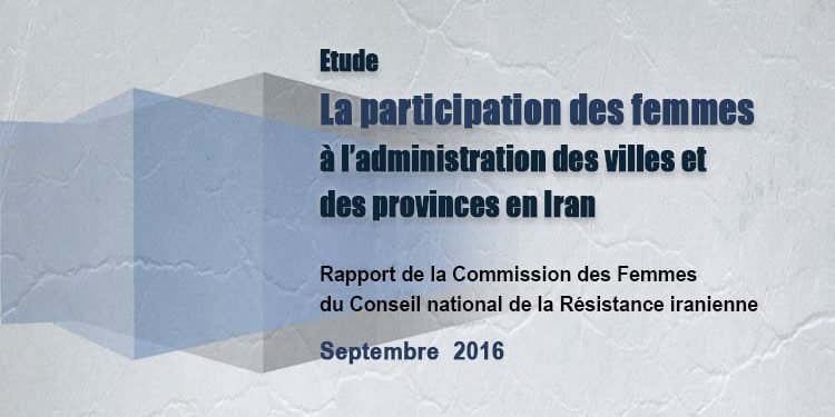 Etude : La participation des femmes à l’administration des villes et des provinces en Iran