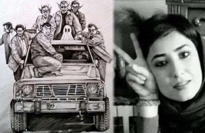 Iran: Atena Farghadani se moque de l’élection des mollahs