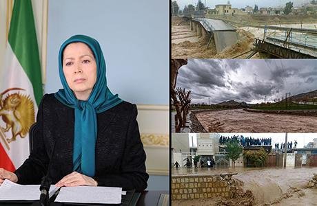 message de Maryam Radjavi - Inondations