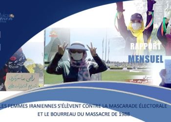 Mensuel juin 2021, les femmes en Iran opposées à la mascarade électoral