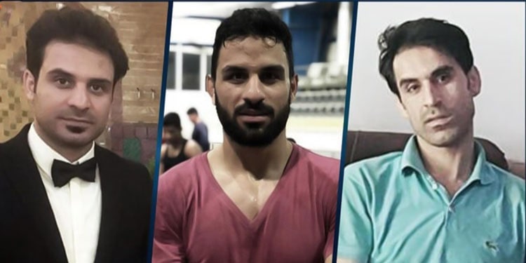 De gauche à droite, Habib Afkari, Navid Afkari et Vahid Afkari. Navid a été exécuté le 12 septembre 2020, tandis que Habib et Vahid sont détenus à l'isolement.