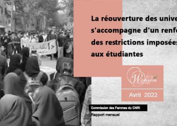 Rapport mensuel du 22 avril - restrictions imposées aux étudiantes