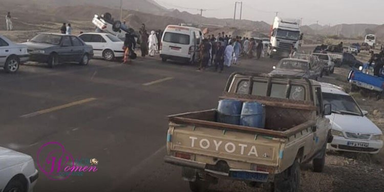 Accident de la route à Dashtiari
