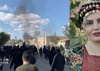 Les funérailles de Nasrin Qaderi se transforment en une manifestation massive à Marivan