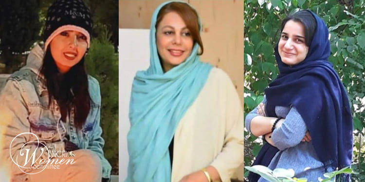 De gauche à droite : Elaheh Mir-Mehdi, Atefeh Shamasi, Reyhaneh Hadipour.