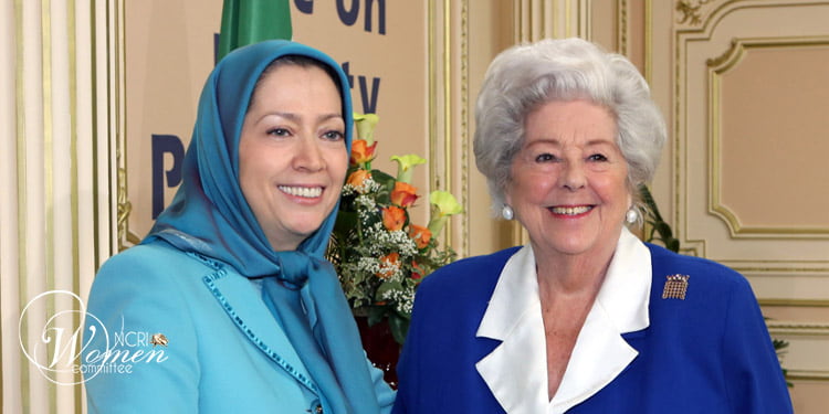 Amie de la Résistance iranienne, la baronne Boothroyd est décédée à l'âge de 93 ans