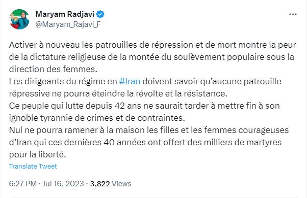 Les Iraniennes résilientes défient le retour des patrouilles d'orientation dans les rues