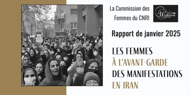 Rapport de janvier 2025: Les femmes à l'avant-garde des manifestations en Iran