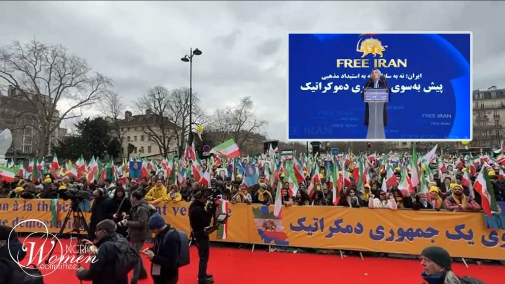 Les femmes ont participé activement au grand rassemblement iranien à Paris