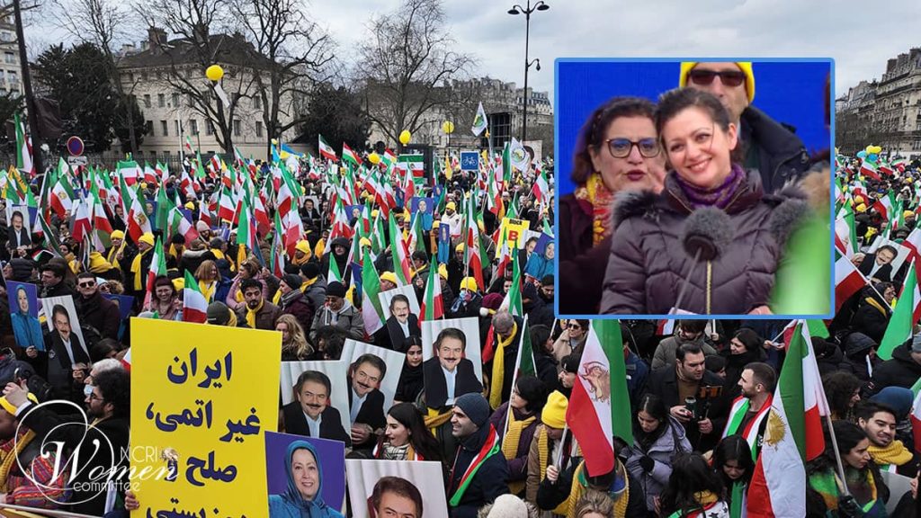 Les femmes ont participé activement au grand rassemblement iranien à Paris