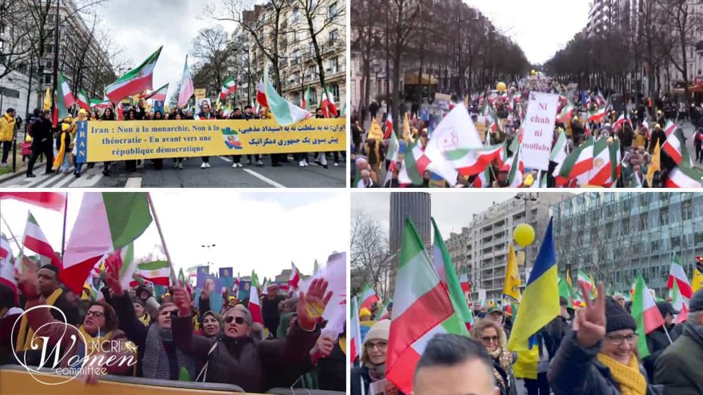 Des milliers de personnes se sont rassemblées à Paris pour réclamer un changement de régime et la démocratie en Iran