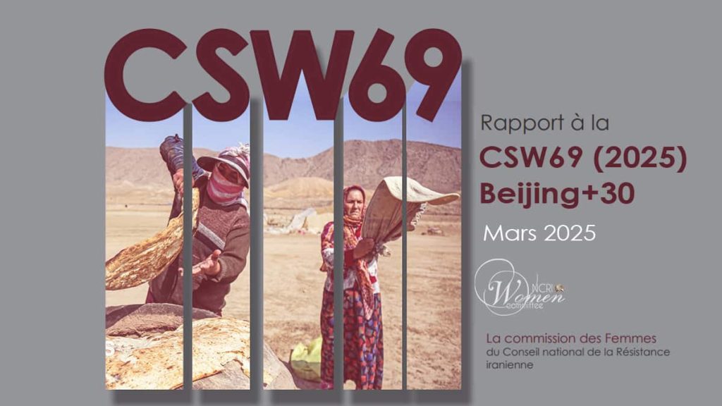 CSW69, Beijing+30 – Rapport de la commission des Femmes du CNRI