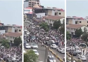 Khomam, Gilan : manifestations contre les coupures d’eau et d’électricité; les femmes en première ligne