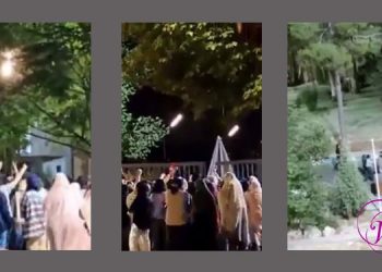Protestation des étudiantes de Chiraz contre les coupures d’électricité