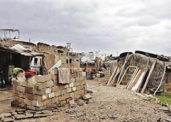 Women live in deplorable conditions in slums
