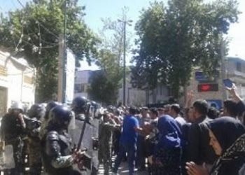 Women stage protest in Lorestan Province