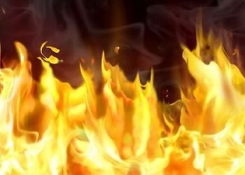 A woman set herself ablaze in front of a bakery