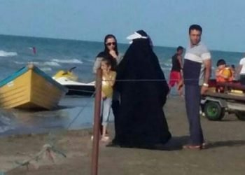 Moral security patrols invaded the beach to clampdown on women