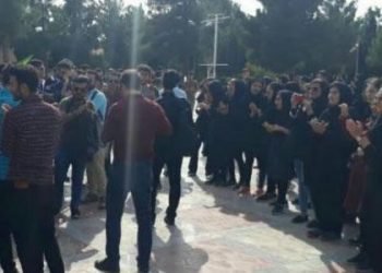 Young women actively participate in student protests