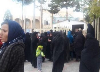 Women actively partake in protest in Kerman