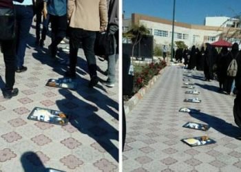 Young women of Boroujerd University protest horrible food quality