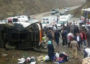 Nine women die in a bus accident
