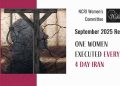September 2025 Report:One Woman Executed Every 4 Days in Iran