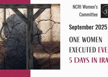 September 2025 Report: One Woman Executed Every 5 Days in Iran