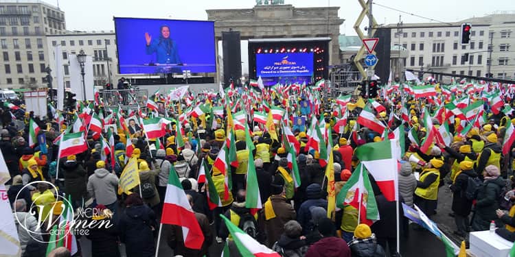 Iranians March and Rally in Berlin, Calling for Democracy and Rejecting All Forms of Dictatorship