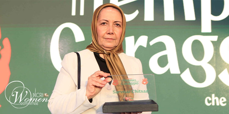 NCRI Delegation Attends Major Youth Conference of Italy's Governing Party; Sarvnaz Chitsaz Receives Courage Award